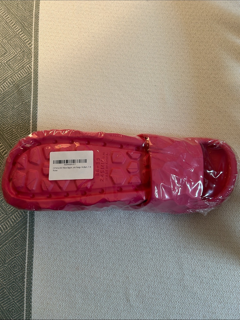 Vibrant Hot Pink Slip-On Slide Sandals